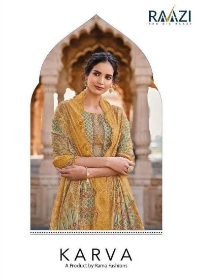 Karva By Rama Fancy Digital Foil Printed Summer Wear Suit Collection